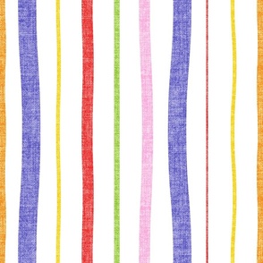 Large scale • Back to school stripes - mix vertical