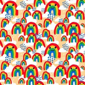 Creamy_ cute cheerful rainbows
