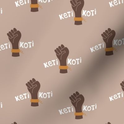 Dutch Broken Chains emancipation of slaves july 1 Holiday Keti Koti on latte beige