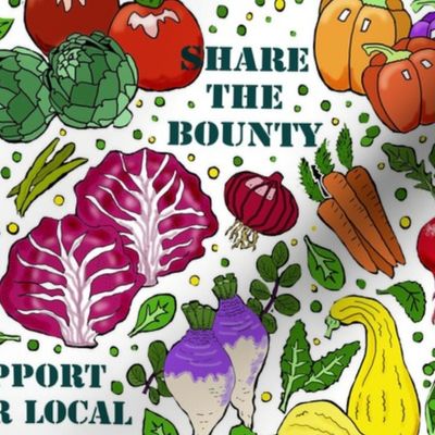 Support Your Local Food Bank on white 10x10