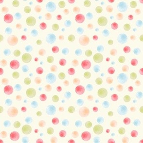watercolor polka dots