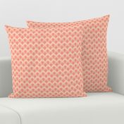 Happy Pink & Orange Rainbow -Scalloped repeat