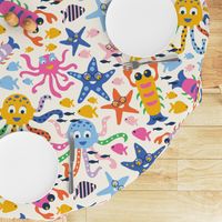 Cute and happy underwater world for kids - baby room and nursery | vibrant and multicolor | jumbo scale ©designsbyroochita