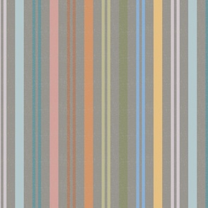 Expedition Rainbow Stripe, Large, Gray