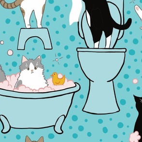 Rescue kittens bathtime, large scale