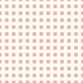 Symmetrica - Cream/Raspberry Pink Grid