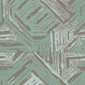 Woodblock print texture sage green