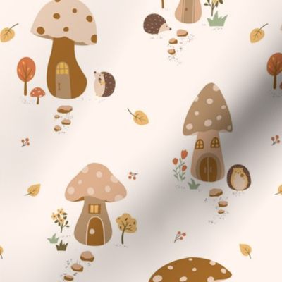 Hedgehog Mushroom Village Collection-Village-big scale