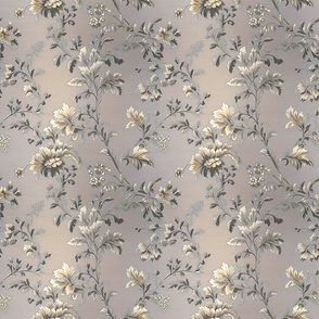 Amelia Beaute - on Cream/Taupe  Silk Wallpaper - New for 2023