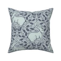 Resting Rabbit - Large - Blue - Cottagecore