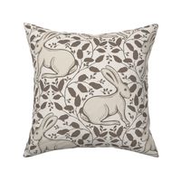 Resting Rabbit - Large - Neutral - Cottagecore