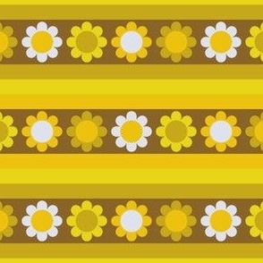 Retro Flowers and Stripes