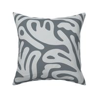 Matisse Organic Shapes Free Form Cut Outs Pattern In A Grey Color Palette