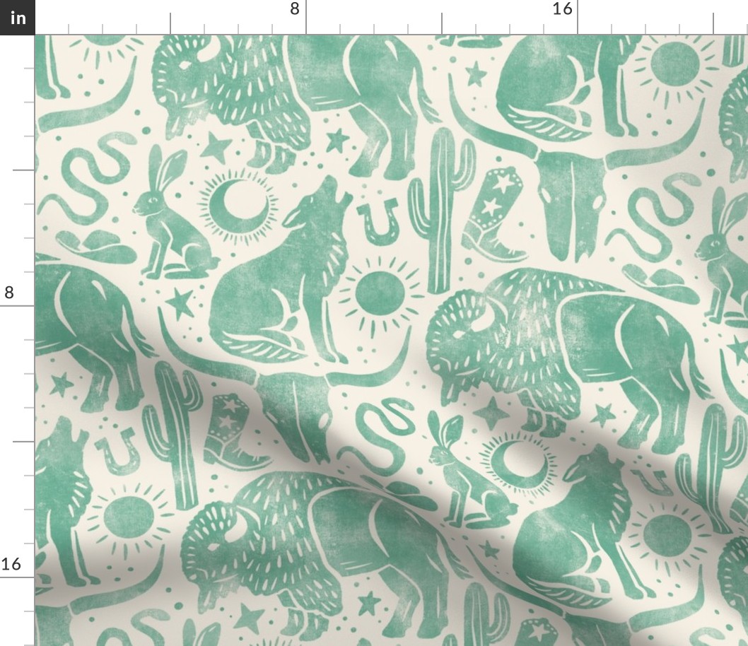 Western Dream - large - soft teal 