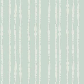 Abstract Bee Legs in Mint and Soft Gray Stripes