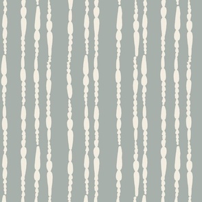 Abstract Bee Legs in Blue/Gray and Cream Stripes