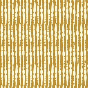 Abstract Bee Leg Stripes in Pumpkin Orange and Cream 