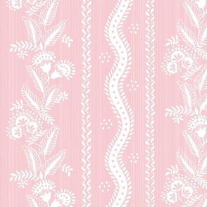 Pink and White Emma Stripe Silhouette