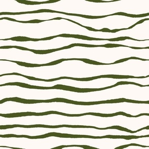 ocean waves green beige 