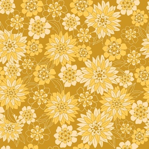 Funky Floral - Multi Yellow
