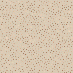 TINY DITSY STARS SAND ORANGE FOR KIDS WALLPAPER SHEETS BEDDING