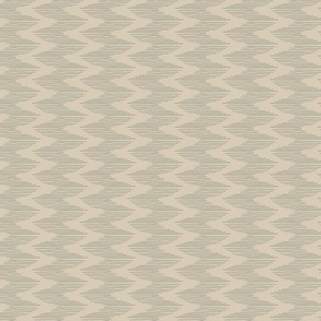 SMALL SIMPLE NEUTRAL MINIMAL VERTICAL IKAT CHEVRON HERRINGBONE ZIG ZAG HAND-DRAWN LINES DARK BLACK AND SAND BEIGE