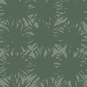 Spiky Sea Urchin - Pine Green (Large Scale)
