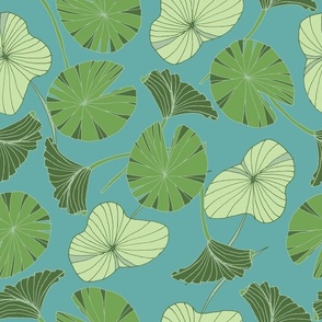 Water Lily Pads, large repeat