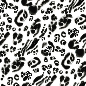 Animal skin black and white	