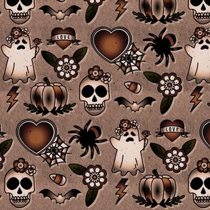 HALLOWEEN FLASH TATS-MUTED