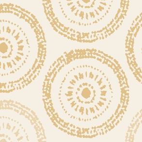 Bohemian Geometric Sun Beam | Golden Yellow, Pale Yellow | multidirectional