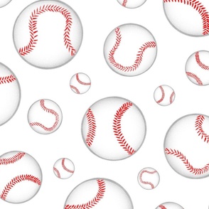 Baseballs Pattern  - Large Scale
