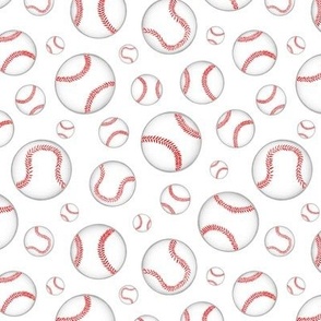 Baseballs Pattern  - Small Scale