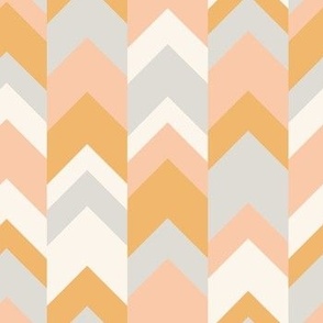 Chevron pattern in pastel colors - classic geometric arrow pattern - large scale for bedding and home decor