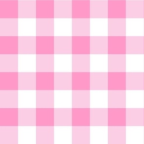 Large Scale Barbie Pink Gingham Checker