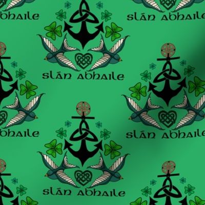 Irish Sailor Tattoo (Green small scale) 