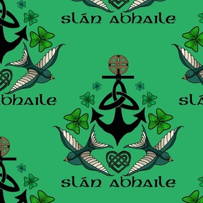 Irish Sailor Tattoo (Green large scale) 