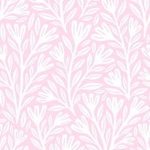 Blodyn Floral | Medium Scale | Light Pink and White