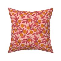 small - orange blossoms - pink/orange