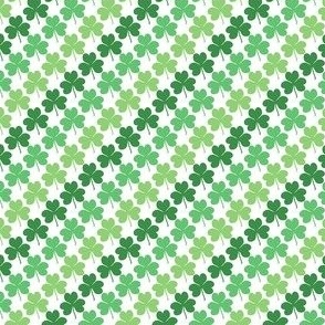 Green Clovers Pattern - Tiny Scale