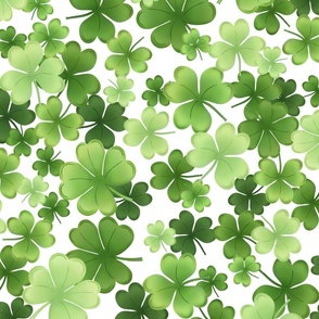 Shamrocks and 4-Leaf Clovers - Large Scale