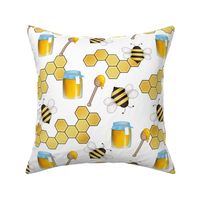 Honey Jar Bee Pattern