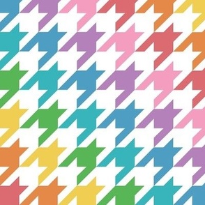 Rainbow Houndstooth Pattern