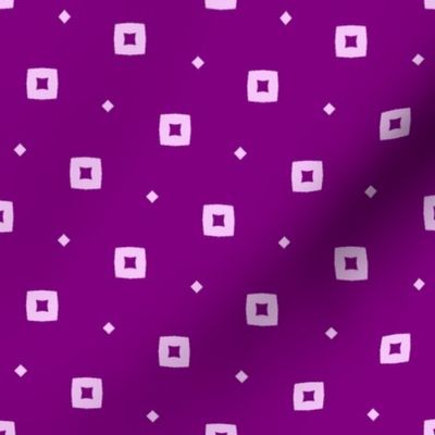 purple squares and diamonds / small