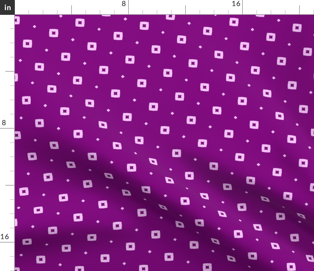 purple squares and diamonds / small