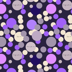 Purple dance polka dots