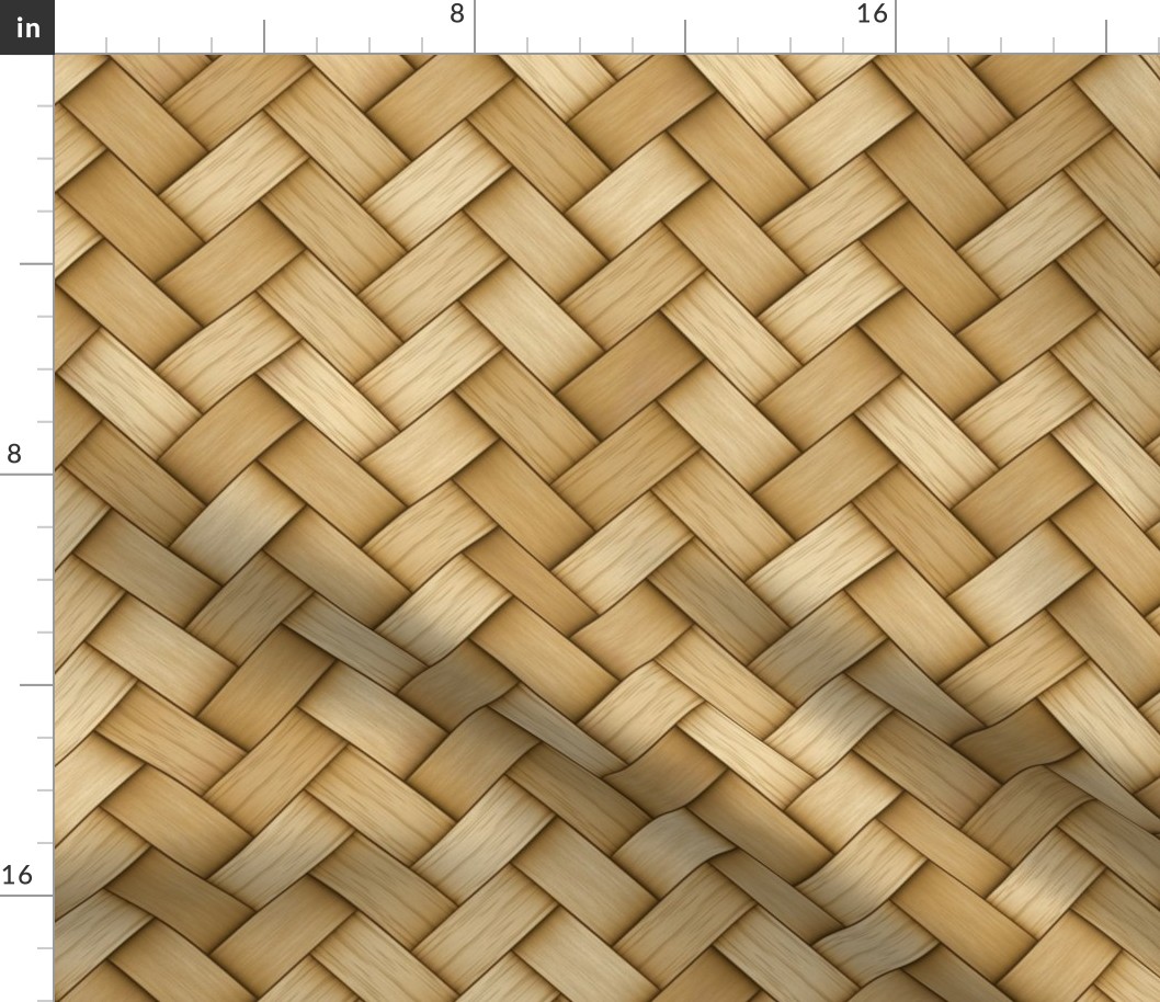 Bamboo Basket Weave Elegance