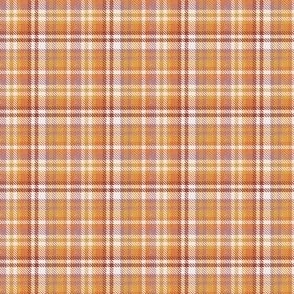 mini 1.5x1.5in tartan plaid - happy thanksgiving