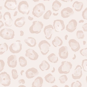 large watercolor muted leopard print in pink
