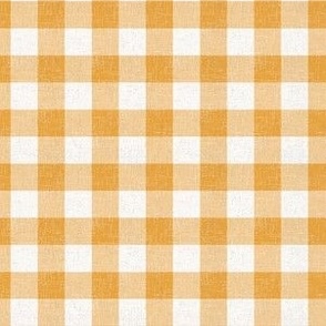 small 1x1in gingham - goldenrod